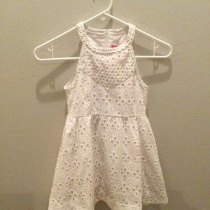 Lilly Pulitzer Little Kinley Dress - Size 7 / White / Eyelet